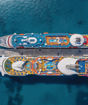 Navigator of the Seas  и Majesty of the Seas у пирса Coco Cay