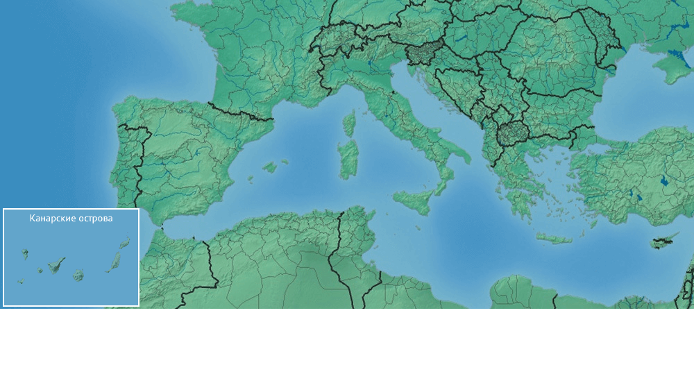 Канарские о-ва и Средиземноморье