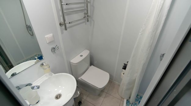 Ванная комната в двухместной каюте