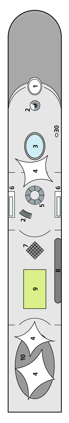 Схема палубы